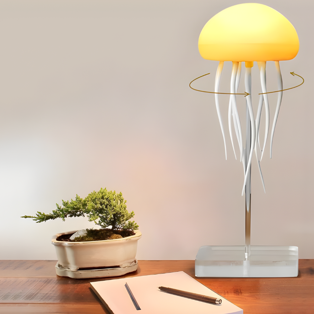 LED-Qualle Lampe Stimmungslicht Wiederaufladbar Beruhigend Ambiente