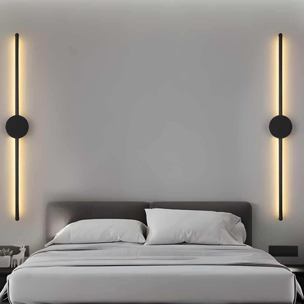 Lampada da parete LED moderna in alluminio per camera da letto e soggiorno
