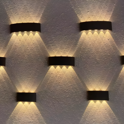 Lámpara de Pared LED Impermeable de Aluminio para Jardín Exterior