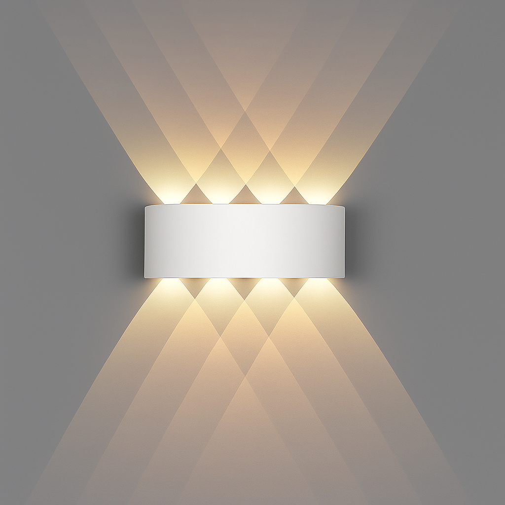Lámpara de Pared LED Impermeable de Aluminio para Jardín Exterior