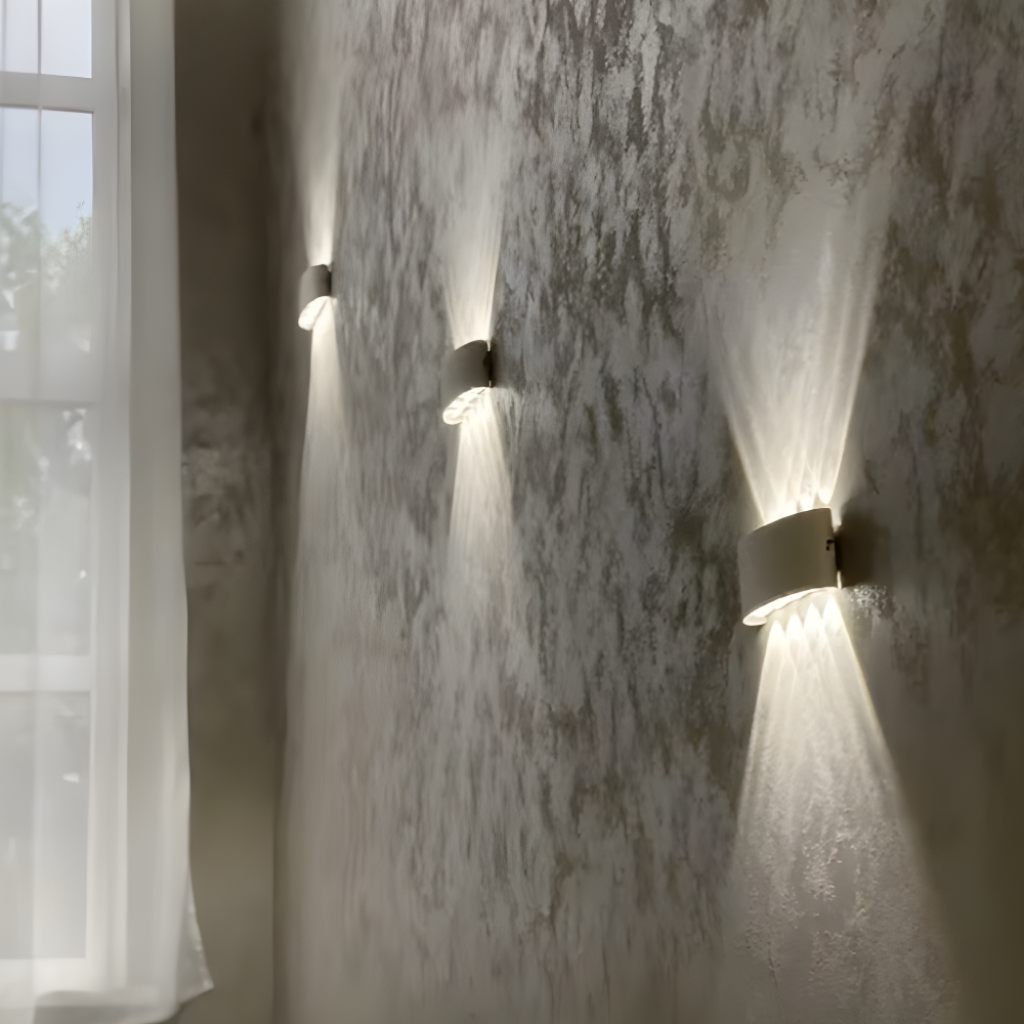 Lámpara de Pared LED Impermeable de Aluminio para Jardín Exterior