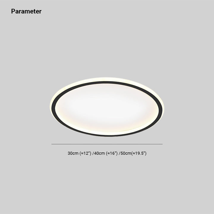 Nordic Style Round LED Ceiling Light Fixture - Modern Disc Design for Elegant Home Illumination and Energy Efficiency