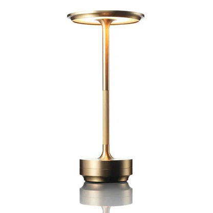 Tischlampe Gold Metall Kabelloses LED-Licht
