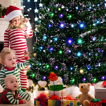 Grand arbre de Noël artificiel premium pré-éclairé hiver merveilleux