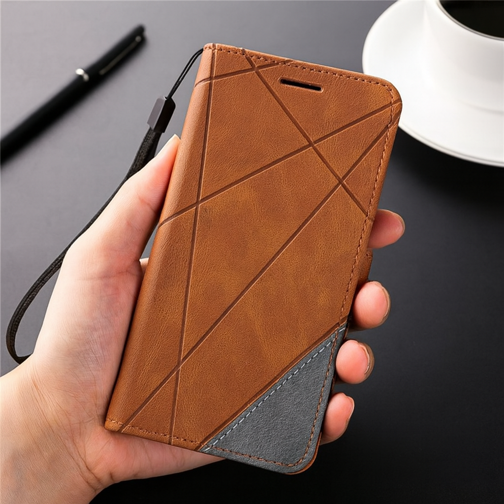 Leather Wallet Flip Phone Case