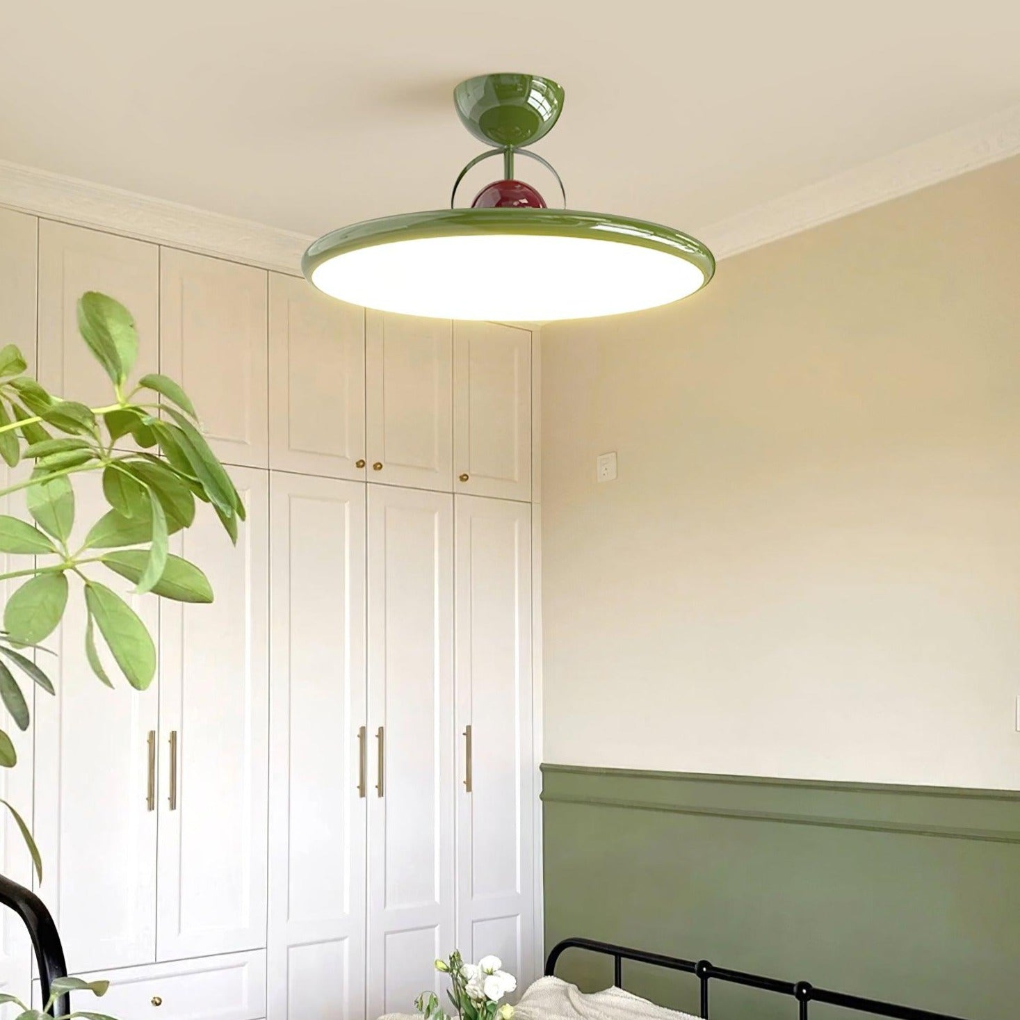 Lampada da soffitto a LED moderna in metallo a montaggio a filo