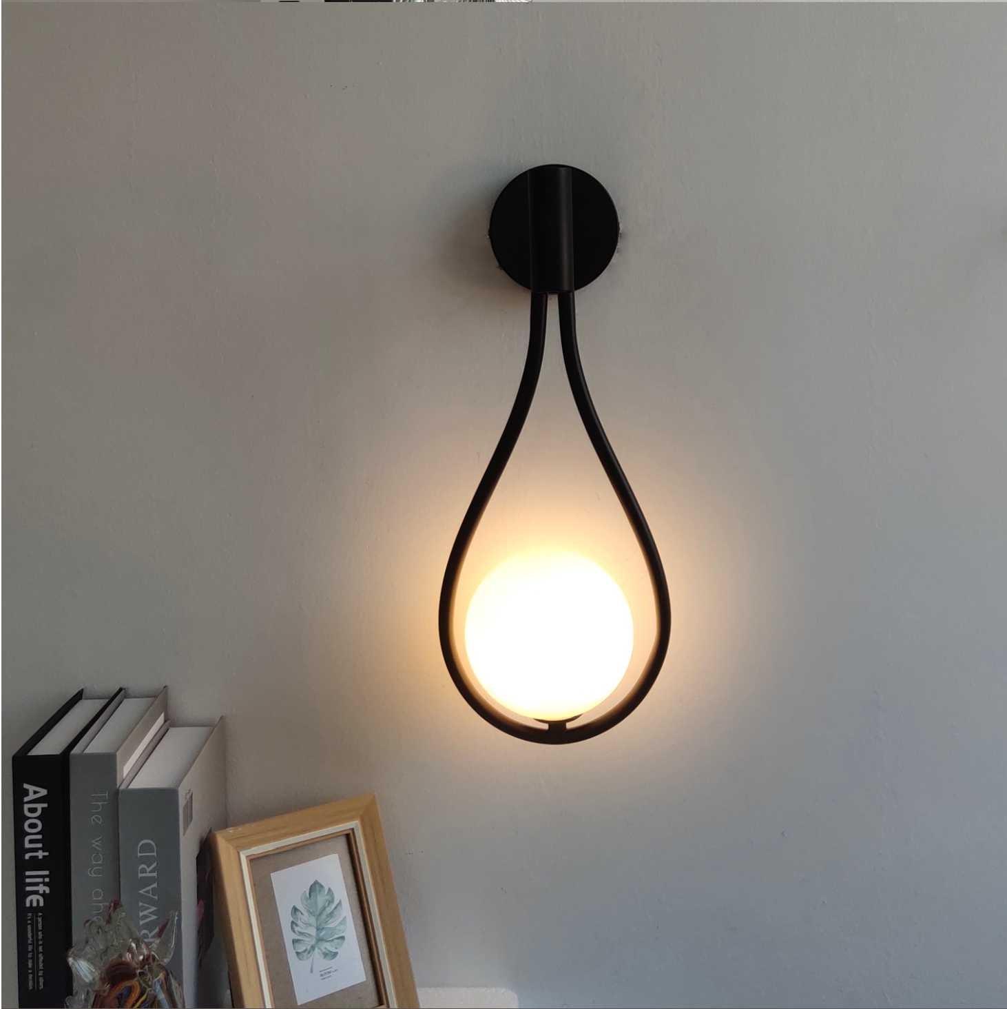 Aplique de pared moderno de cristal dorado