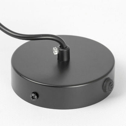 Pendant Light with Striped Green Glass Shade