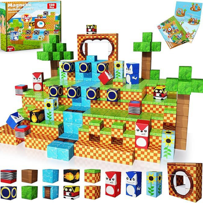 Magnetische Bausteine Kinder Lernspielzeug Set