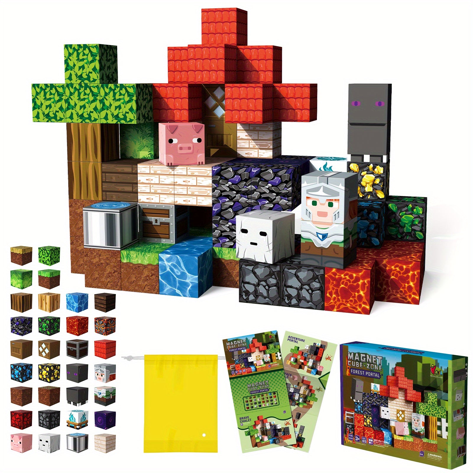 Magnetic Building Blocks Kids Educational Toy Set