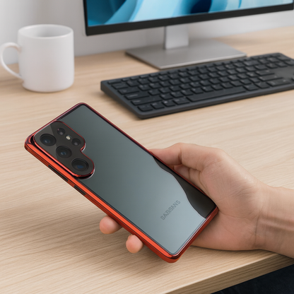 Étui de téléphone en verre magnétique pour la confidentialité