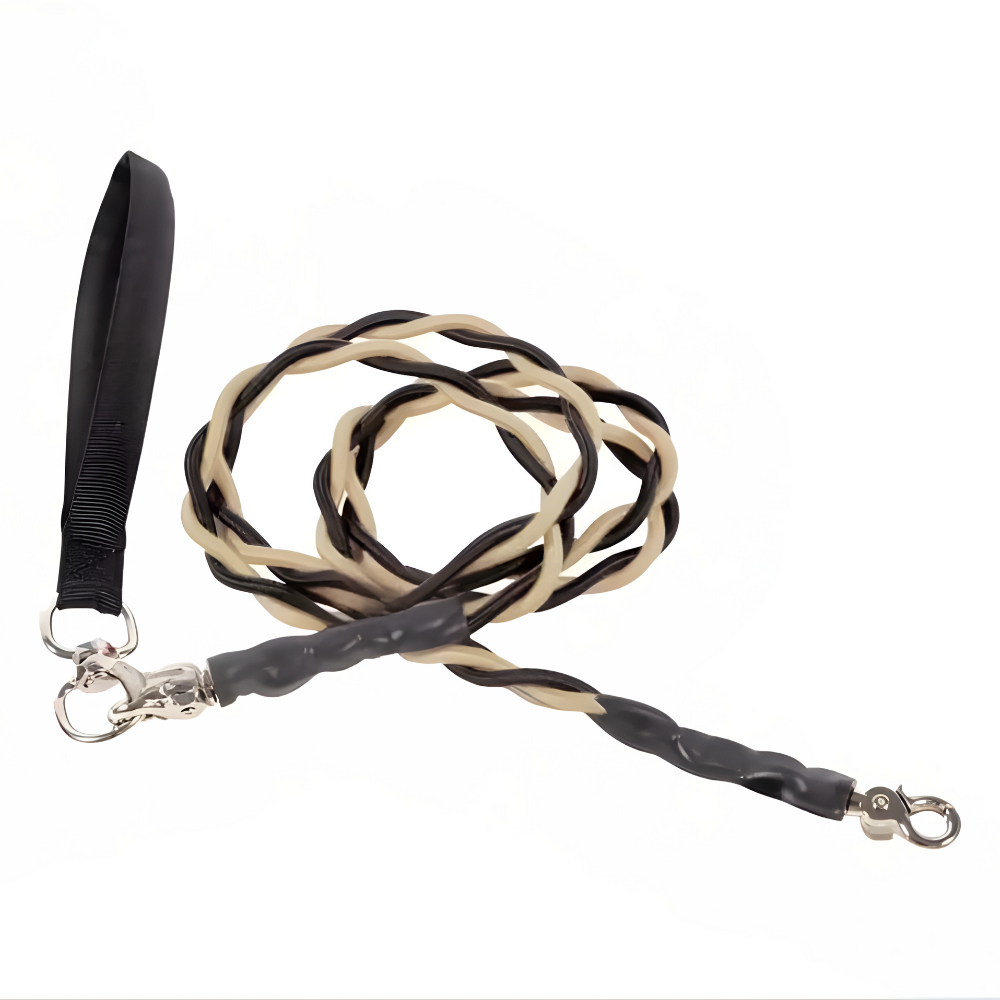 Pets Leash Double Nylon No Tangle Swivel Bungee Padded Handle