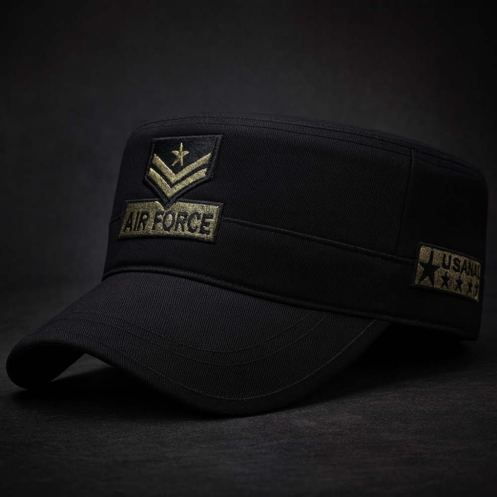 Men's Military Cadet Cap Curved Visor Tactical Air Force Hat