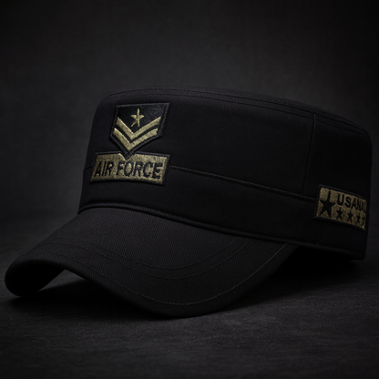 Men's Military Cadet Cap Curved Visor Tactical Air Force Hat