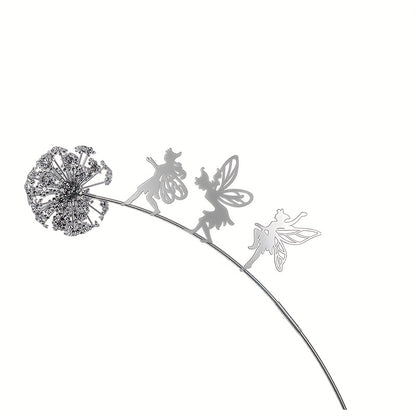 Sculpture décorative de jardin fée en métal pour l'extérieur