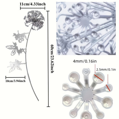 Sculpture décorative de jardin fée en métal pour l'extérieur