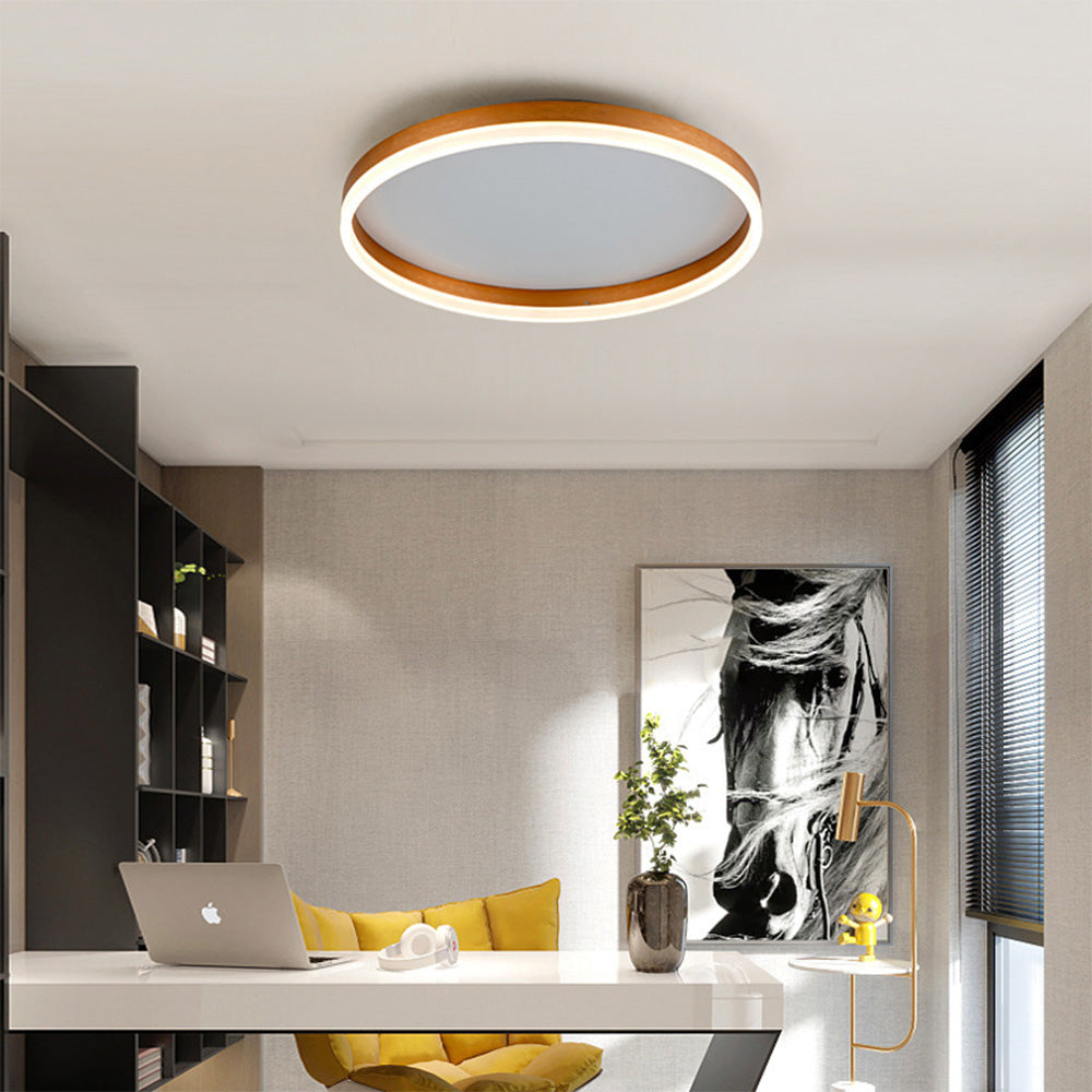 Sleek Modern Acrylic Circular LED Ceiling Light Fixture for Contemporary Home Illumination and Stylish Interior Design