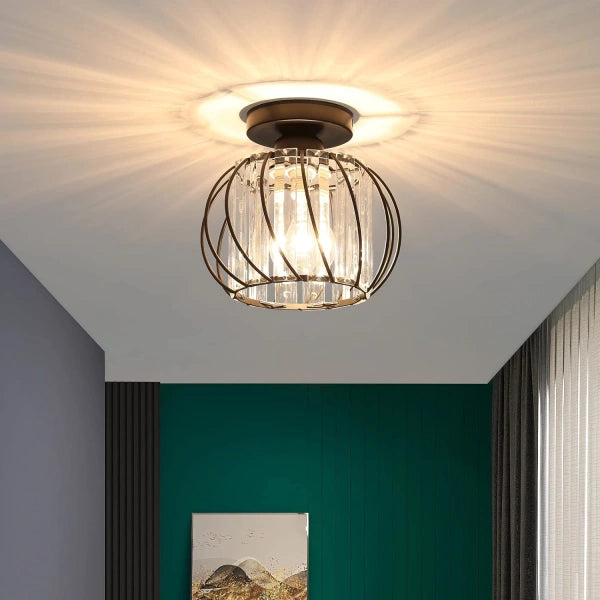 Nordic Elegance: Luxury Glass Ceiling Light for Hallways - Stylish Illumination for Modern Interiors