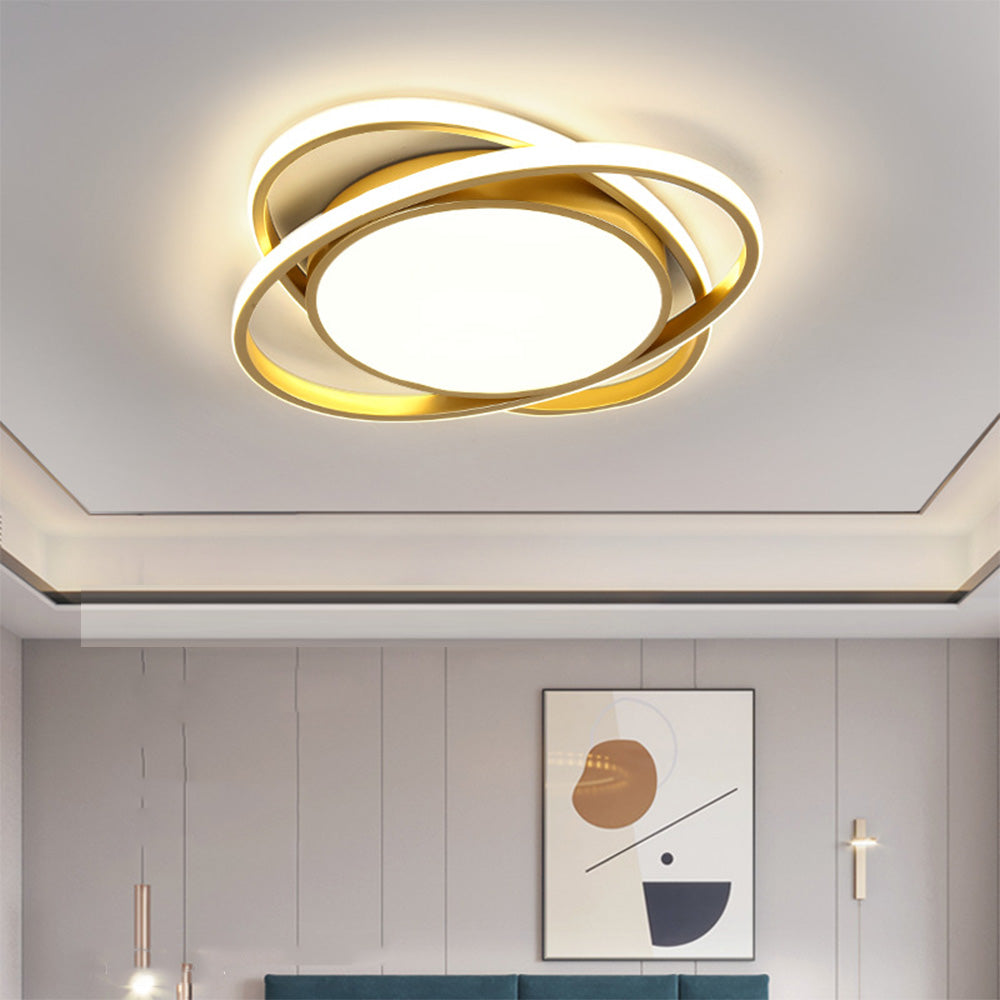 Elegant Flush Mount Ceiling Light Fixture for Bedroom - Modern Design, Soft Illumination, Perfect for Home Decor