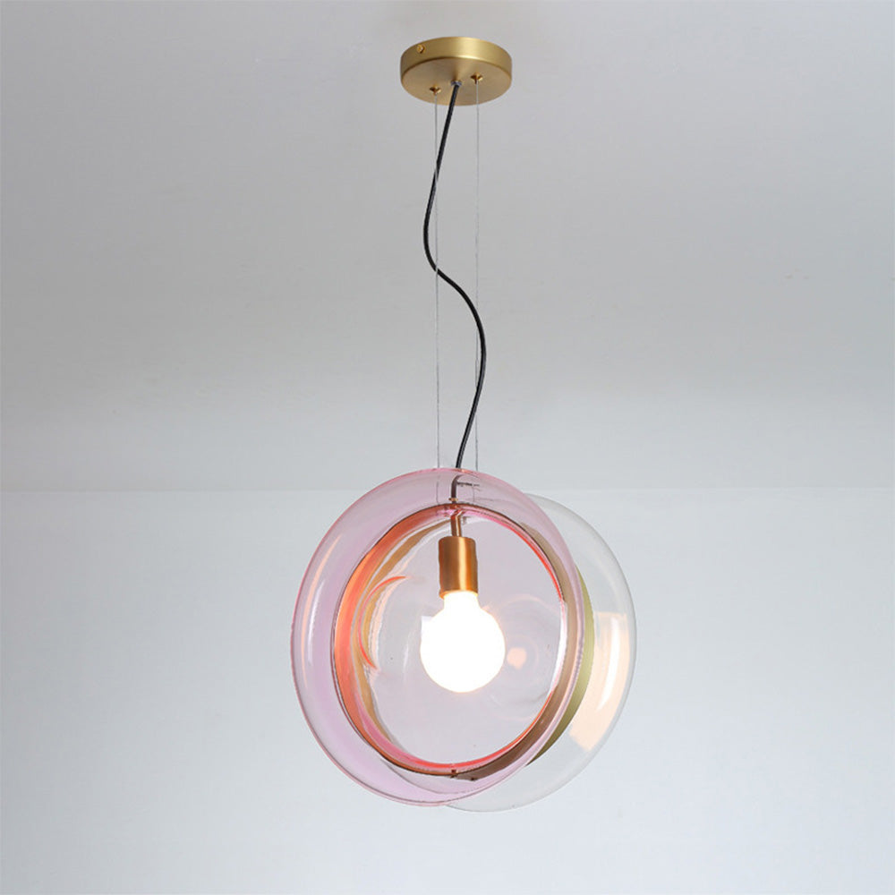 Brass Ring Single Head Pendant Light – Elegant Hanging Lamp for Stylish Home Décor and Modern Interiors