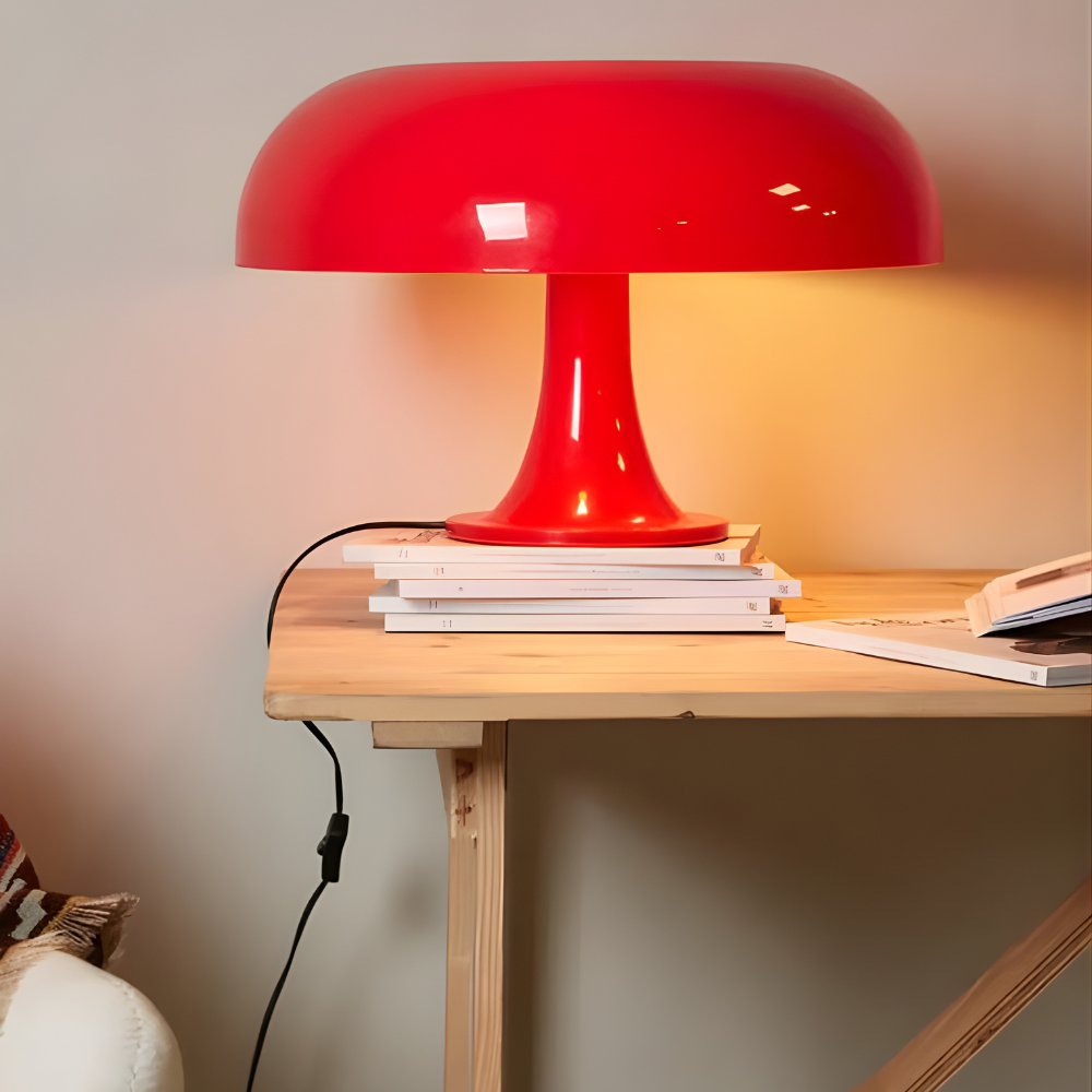 Modern LED Mushroom Table Lamp Warm Light Bedroom Decor
