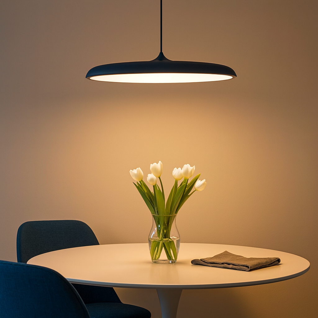 Nowoczesna skandynawska lampa wisząca LED