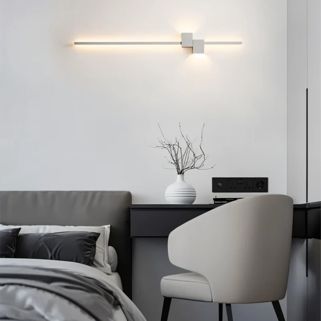 Nowoczesna minimalistyczna lampa ścienna LED