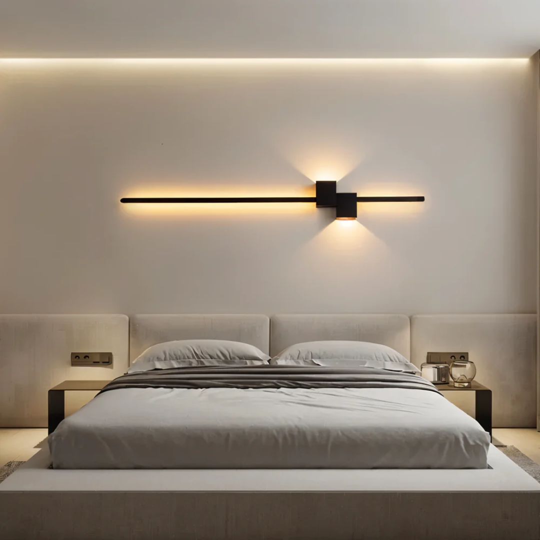 Nowoczesna minimalistyczna lampa ścienna LED