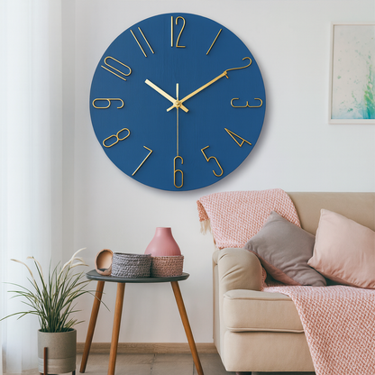 Horloge murale silencieuse moderne à quartz