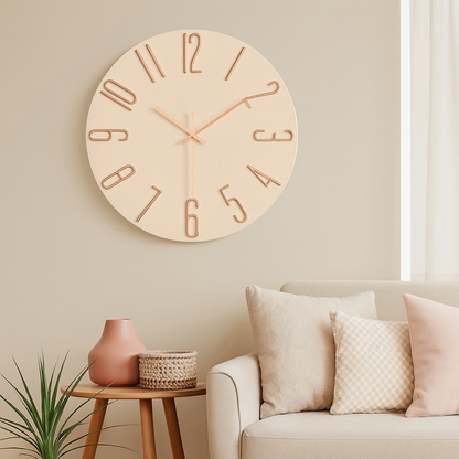 Horloge murale silencieuse moderne à quartz