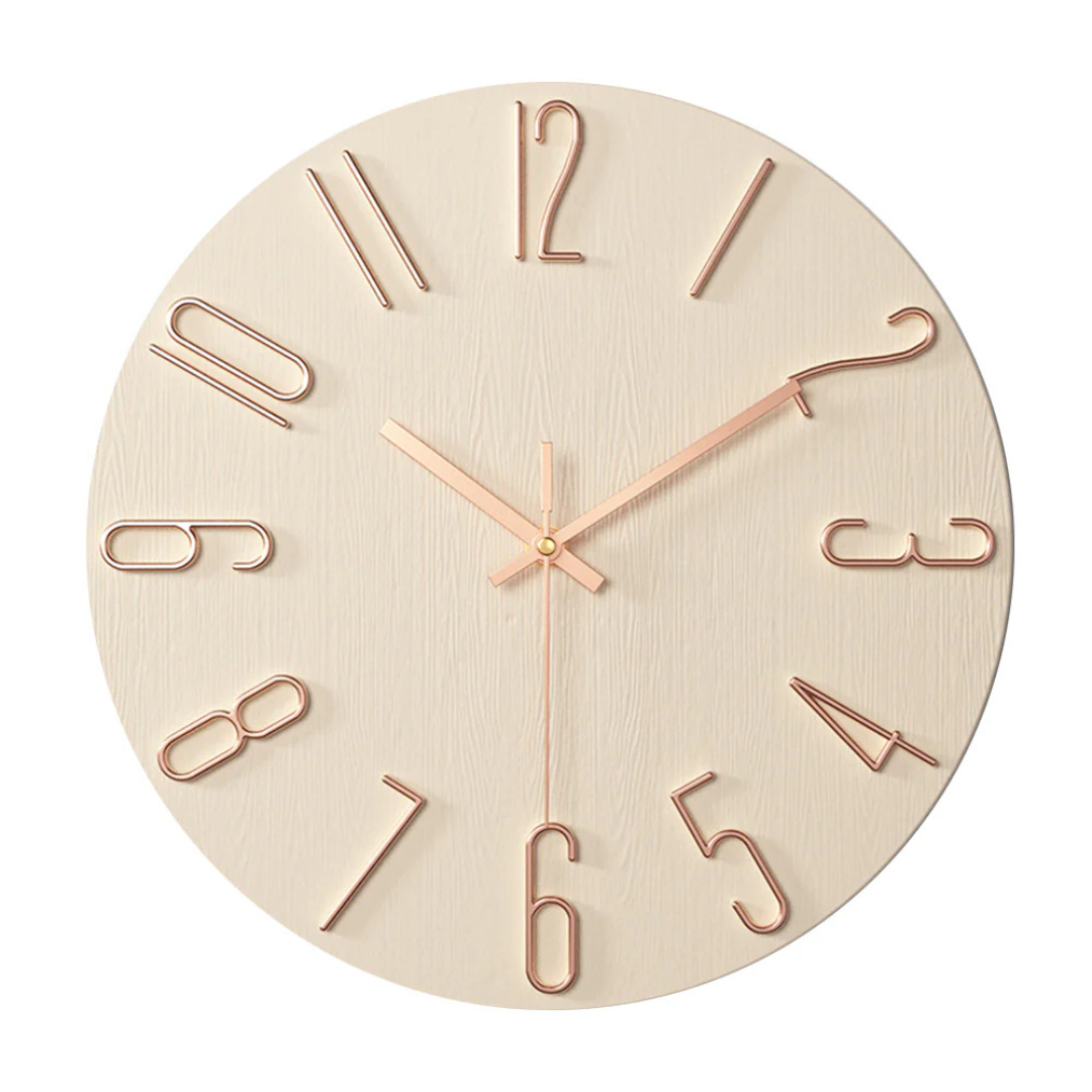 Reloj de pared silencioso moderno de cuarzo