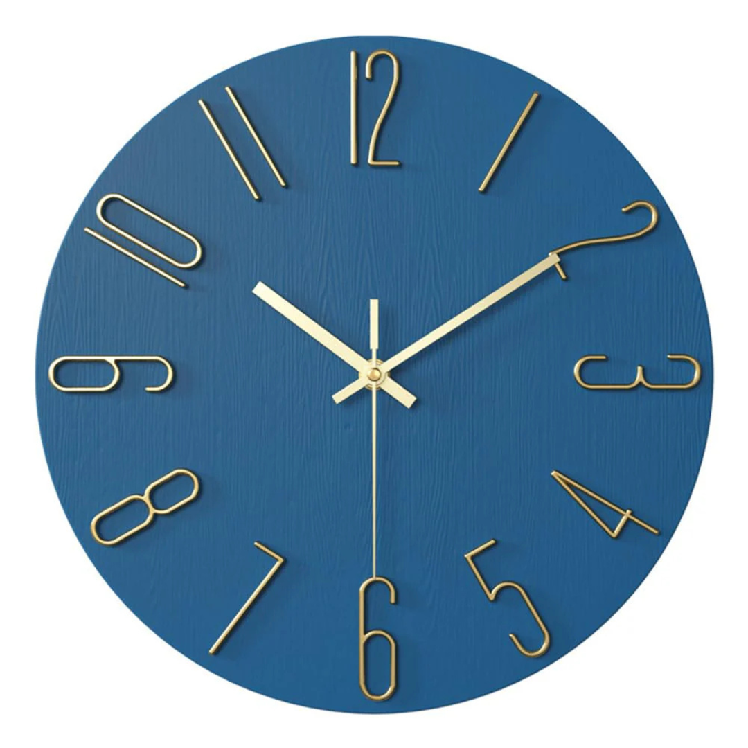 Reloj de pared silencioso moderno de cuarzo