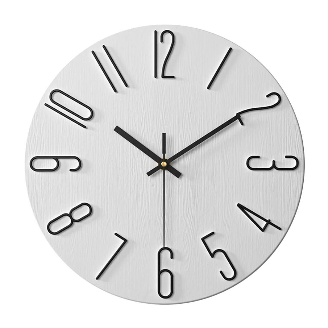 Reloj de pared silencioso moderno de cuarzo