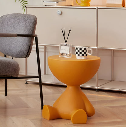 Table d'appoint ronde moderne en plastique