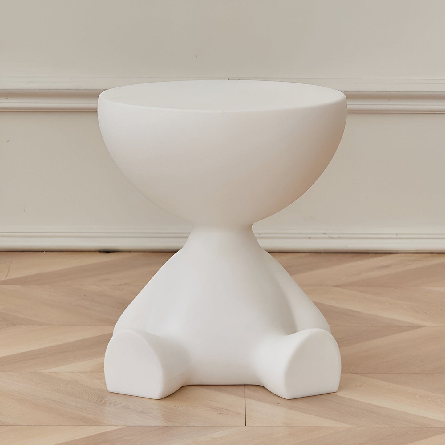 Table d'appoint ronde moderne en plastique