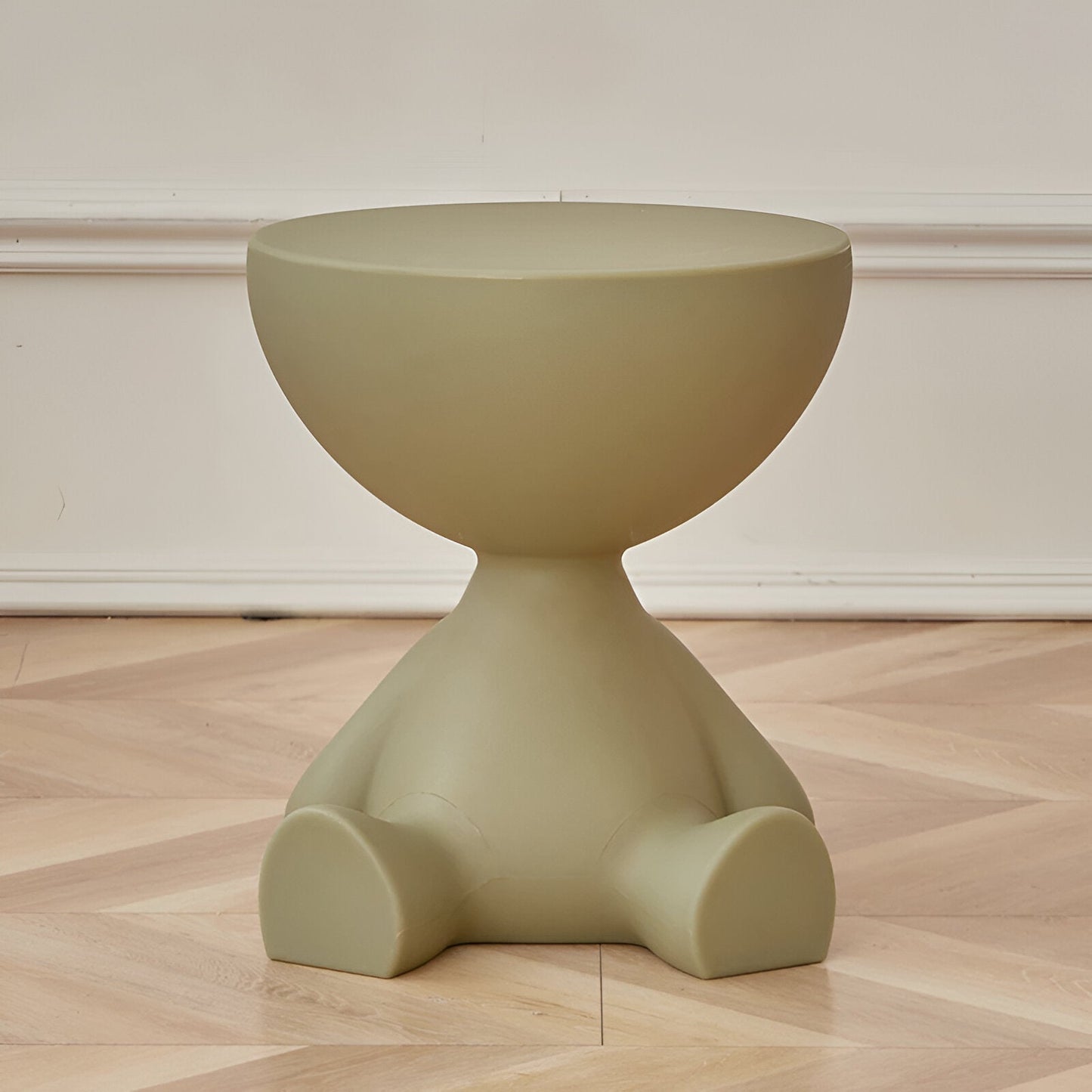 Table d'appoint ronde moderne en plastique