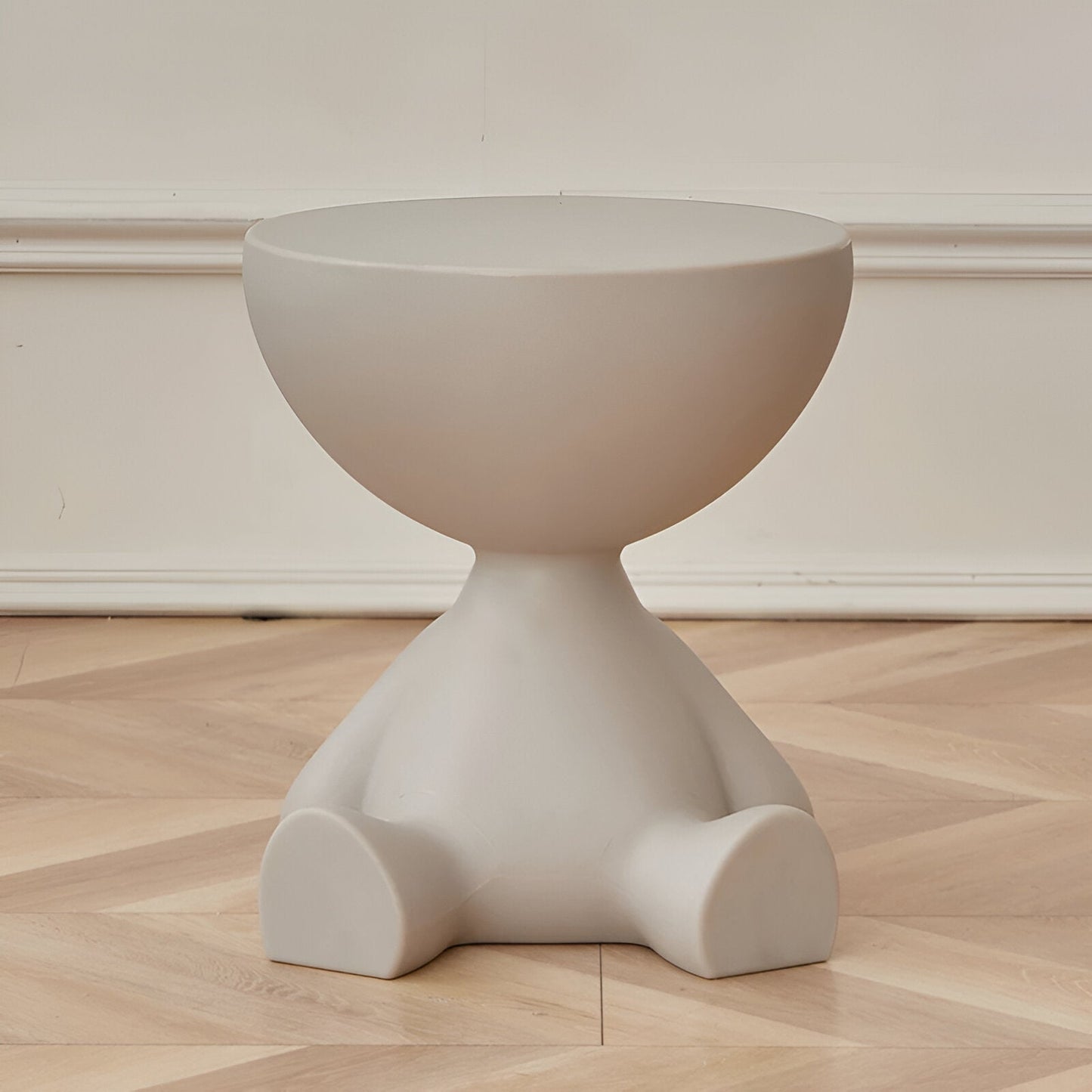 Table d'appoint ronde moderne en plastique