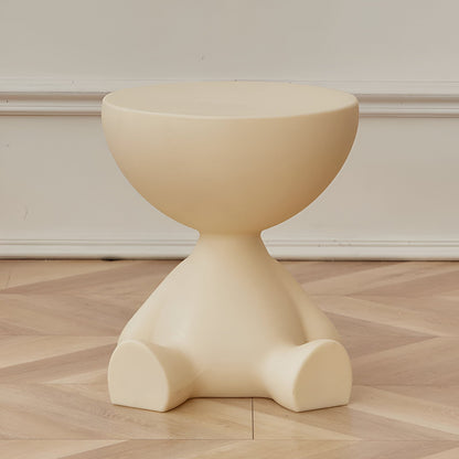 Table d'appoint ronde moderne en plastique