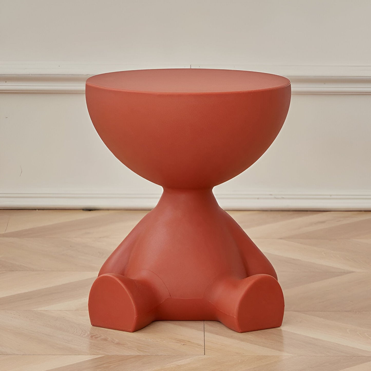 Table d'appoint ronde moderne en plastique