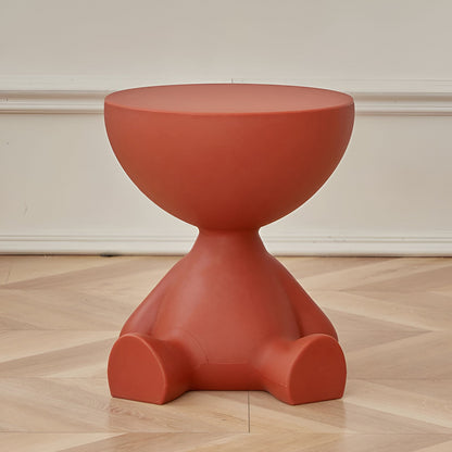 Table d'appoint ronde moderne en plastique