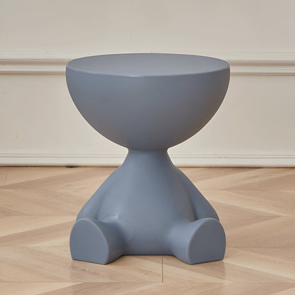 Table d'appoint ronde moderne en plastique