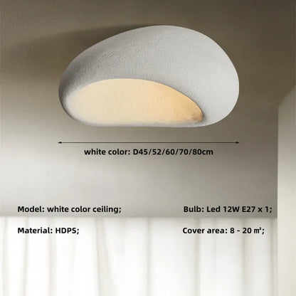 Deckenleuchte Rustikaler Wabi Sabi Stil LED Lampe
