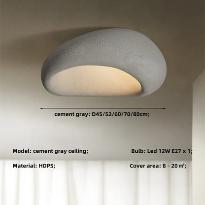 Deckenleuchte Rustikaler Wabi Sabi Stil LED Lampe