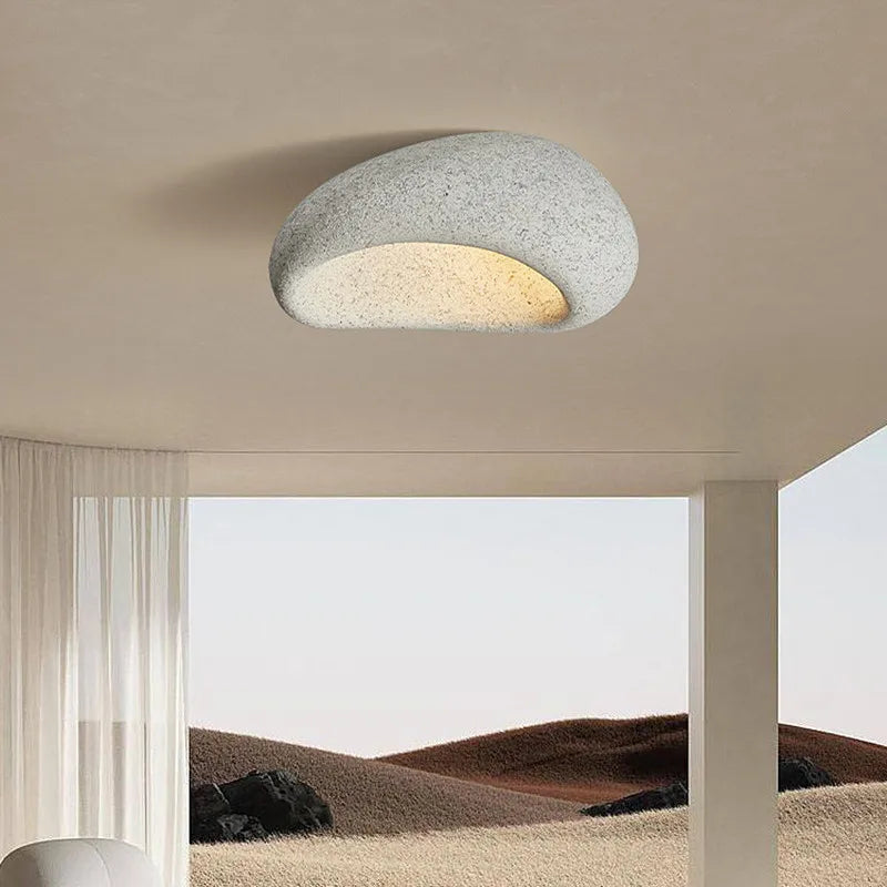 Deckenleuchte Rustikaler Wabi Sabi Stil LED Lampe