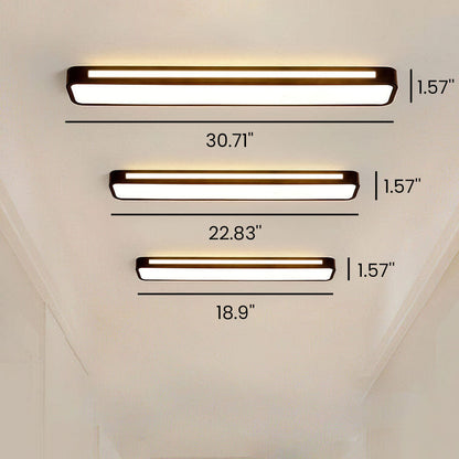 Nordic Minimalist Long LED Ceiling Light Fixture