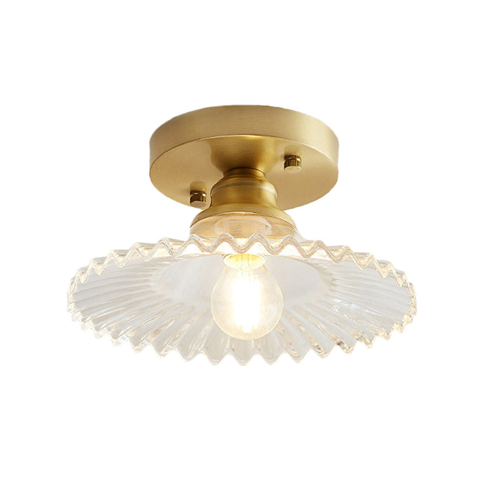 Plafonnier Moderne Verre Lampe Semi-encastrée