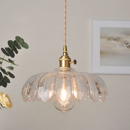 Pendant Light Vintage Glass Hanging Lamp