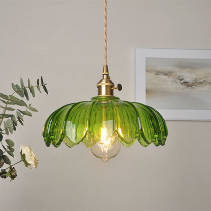Pendant Light Vintage Glass Hanging Lamp