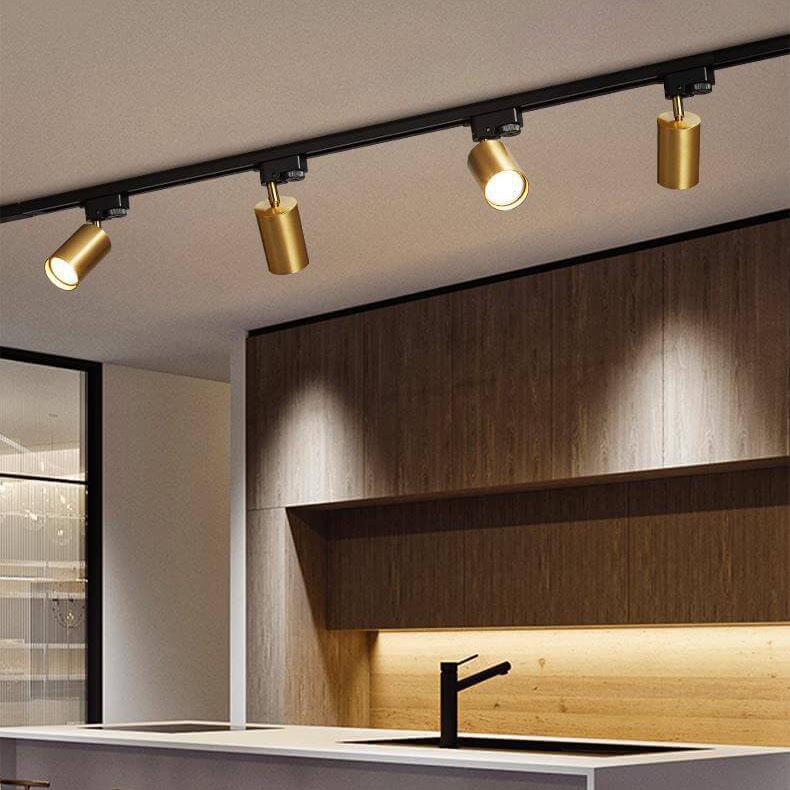 Ceiling Light Modern Black Metal Track Spotlights