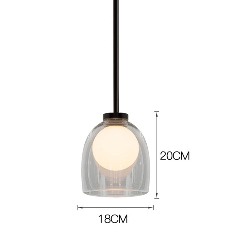 Nordic Crux Contemporary Glass Pendant Light Fixture for Stylish Home Illumination and Elegant Interior Décor